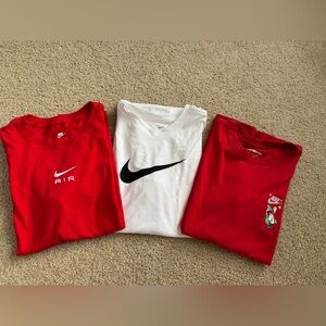 Nike T-Shirt Bundle (3 Pack): Red Air, White Dri-FIT, Red Dragon Graphic Size XL